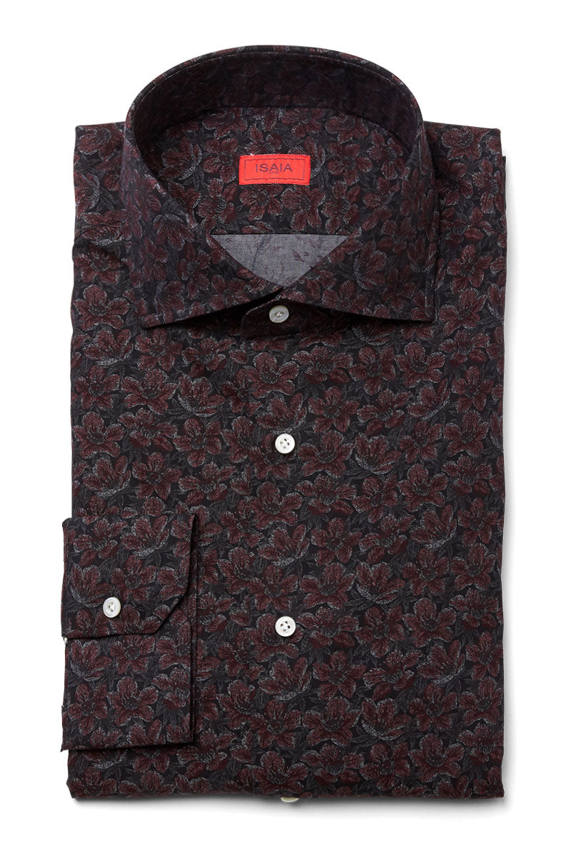 Floral Print Sport Shirt-ISAIA-Boyds Philadelphia