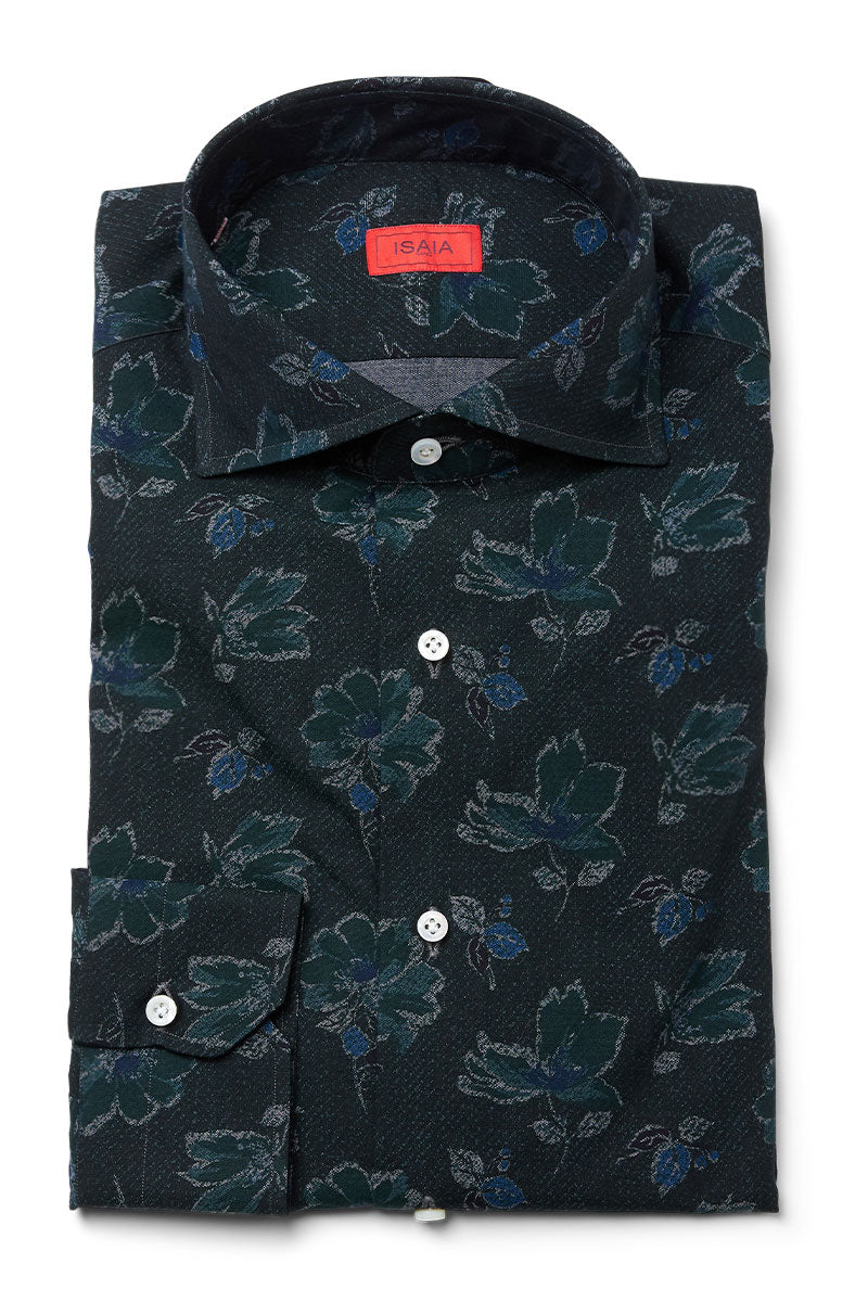 Floral Print Sport Shirt-ISAIA-Boyds Philadelphia