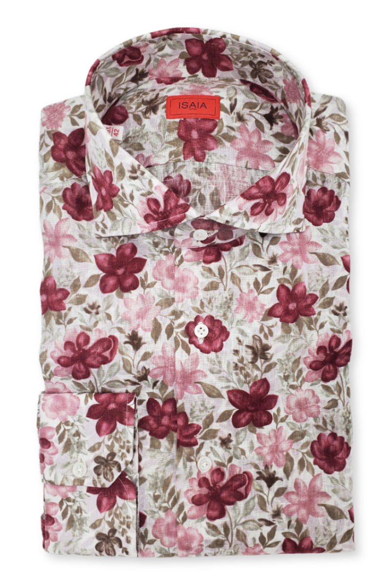 Linen Floral Shirt-ISAIA-Boyds Philadelphia