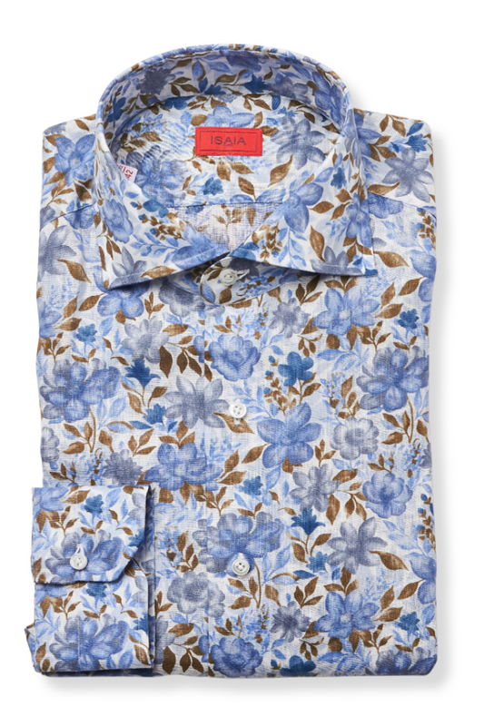 Linen Floral Shirt-ISAIA-Boyds Philadelphia