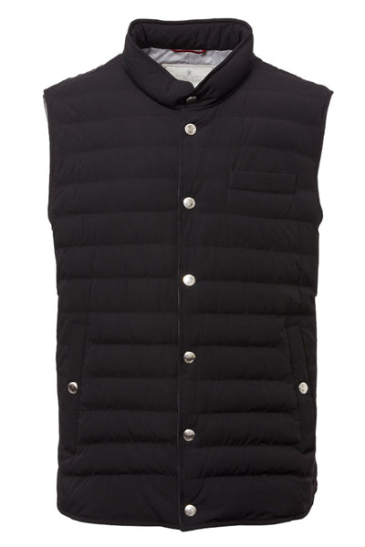 Bonded Nylon Lightweight Down Vest-Brunello Cucinelli-Boyds Philadelphia