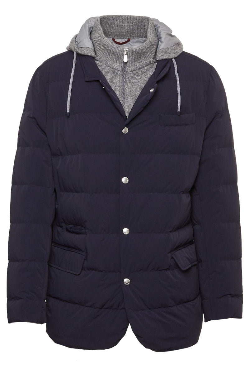 Blazer Style Down Jacket-Brunello Cucinelli-Boyds Philadelphia