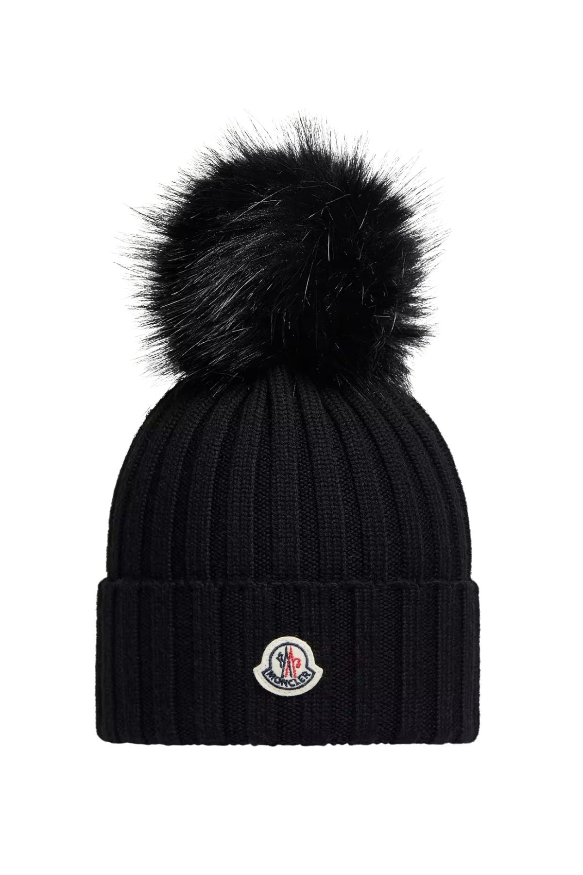 Wool Beanie with Pom Pom-Moncler-Boyds Philadelphia