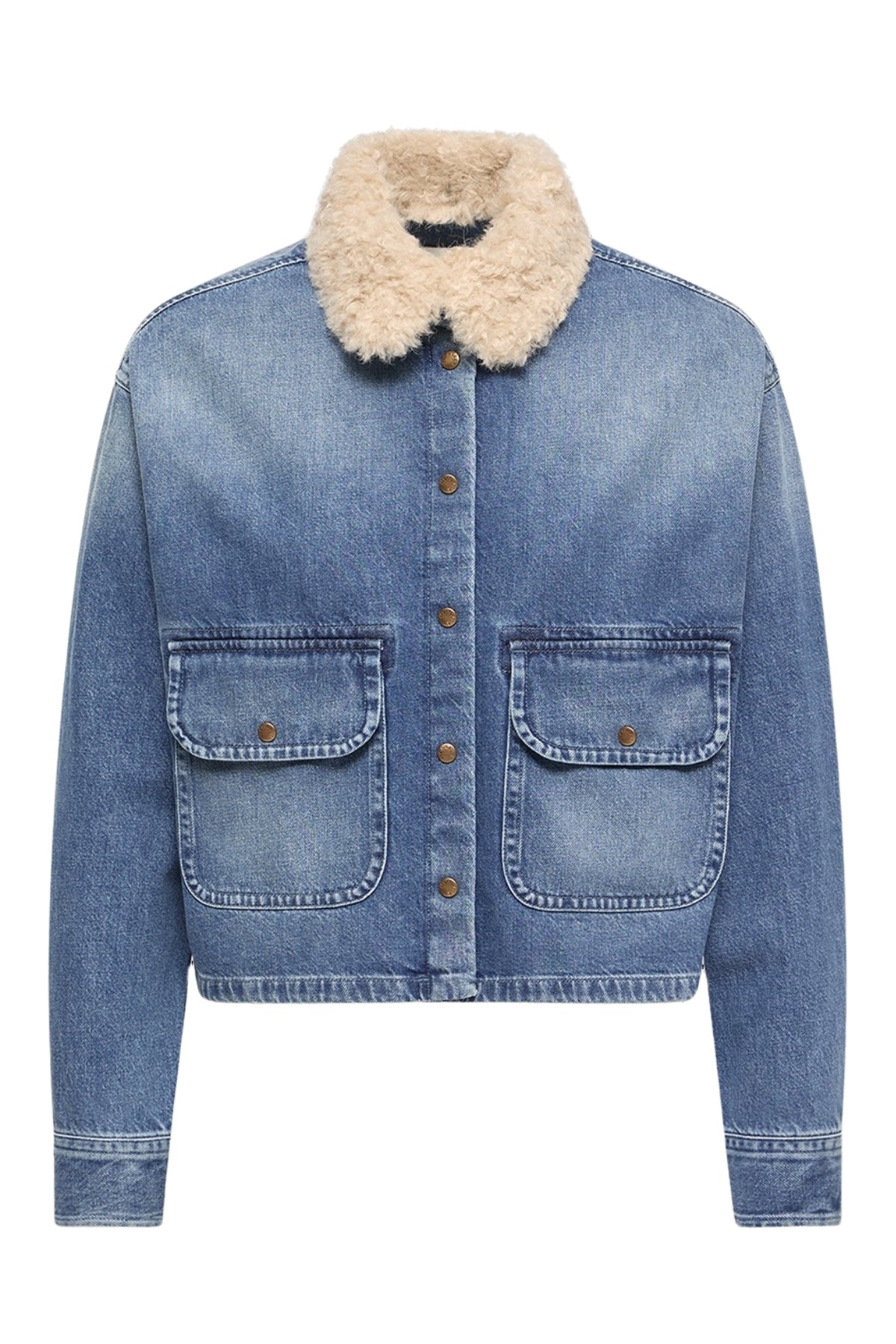 Denim Button Up Shirt-Moncler-Boyds Philadelphia