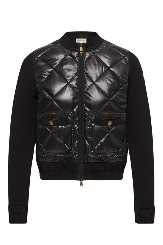 Zip Up Padded Cardigan