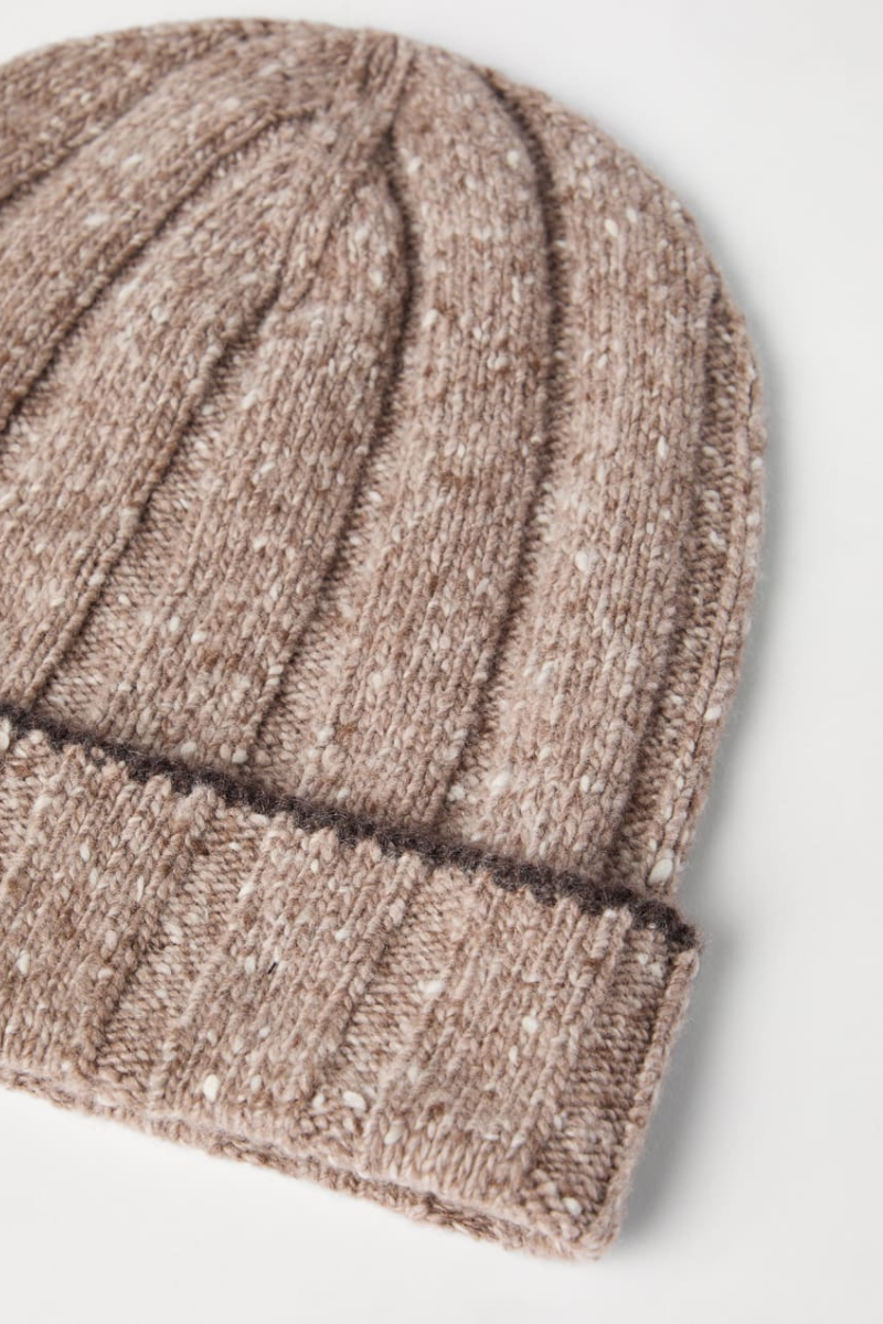 Flecked Cashmere Beanie-Brunello Cucinelli-Boyds Philadelphia
