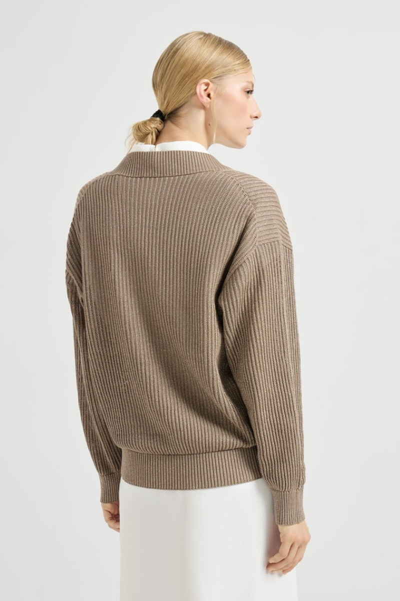 Sparkling Ribbed Net Sweater-Brunello Cucinelli-Boyds Philadelphia