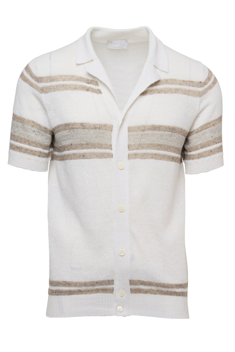 Striped Button Front Shirt-FLY3-Boyds Philadelphia