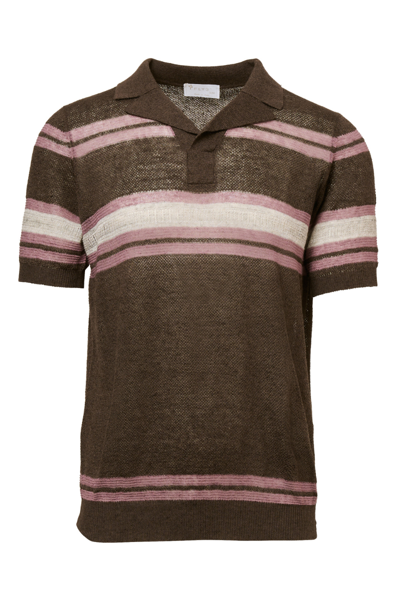 Striped Johnny Collar Polo-FLY3-Boyds Philadelphia