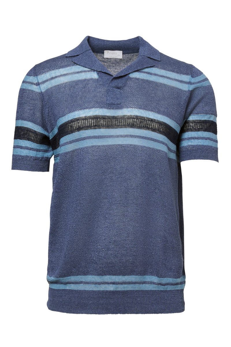 Striped Johnny Collar Polo-FLY3-Boyds Philadelphia