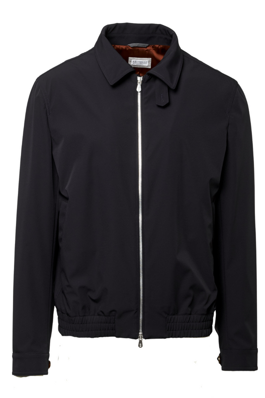 Bonded Nylon Bomber Jacket-Brunello Cucinelli-Boyds Philadelphia