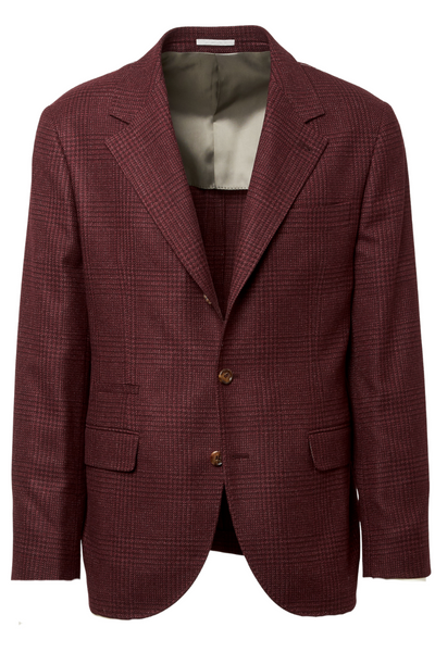 Prince of Wales Deconstructed Sport Jacket by Brunello Cucinelli