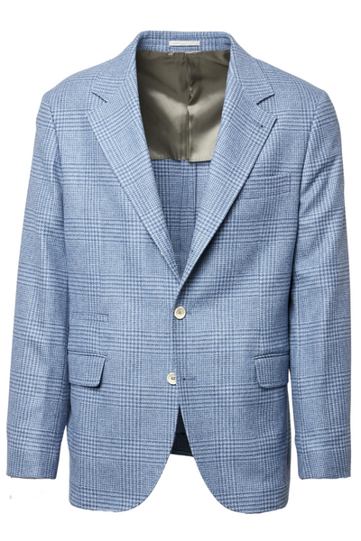 Prince of Wales Deconstructed Sport Jacket by Brunello Cucinelli