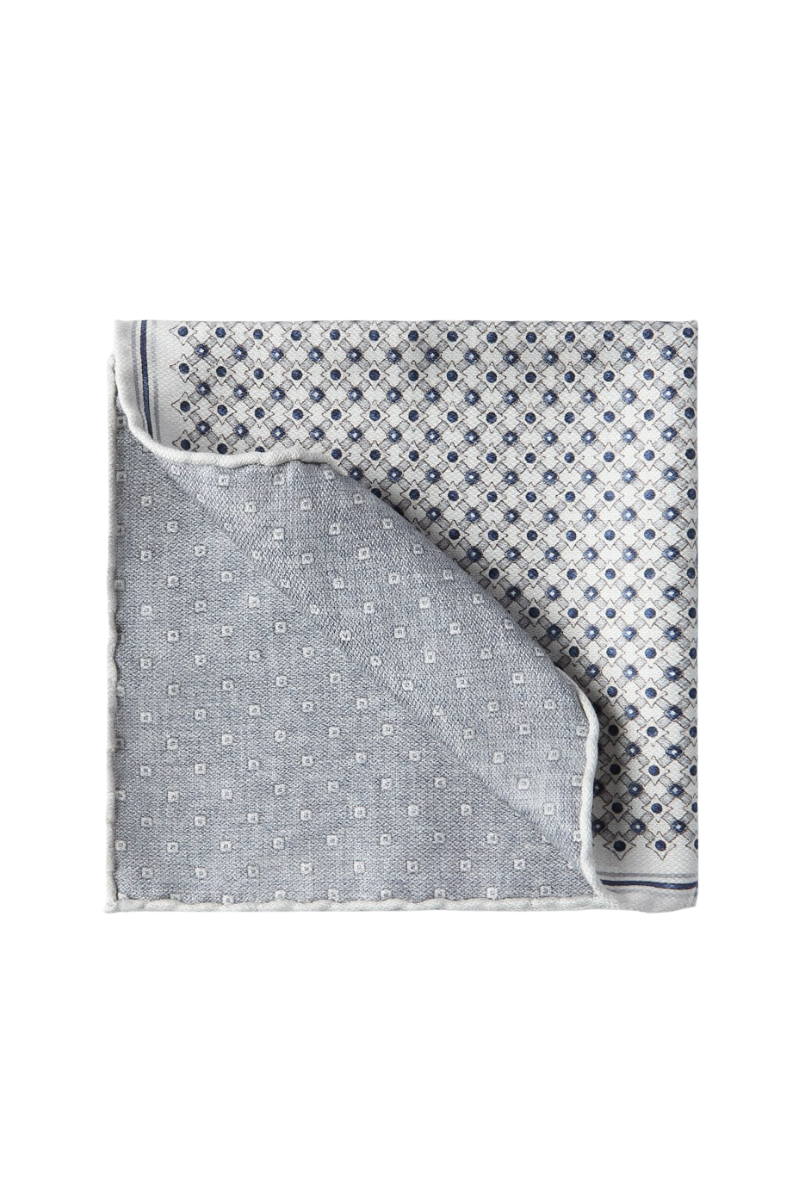 Geometric Pattern Pocket Square-Brunello Cucinelli-Boyds Philadelphia