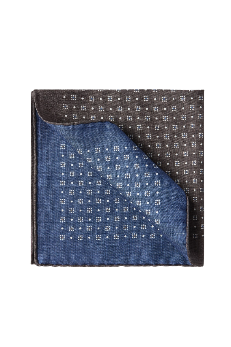 Patterned Pocket Square-Brunello Cucinelli-Boyds Philadelphia