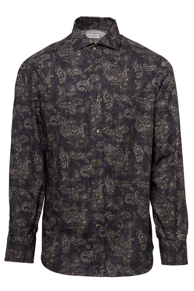 Paisley Sport Shirt by Brunello Cucinelli