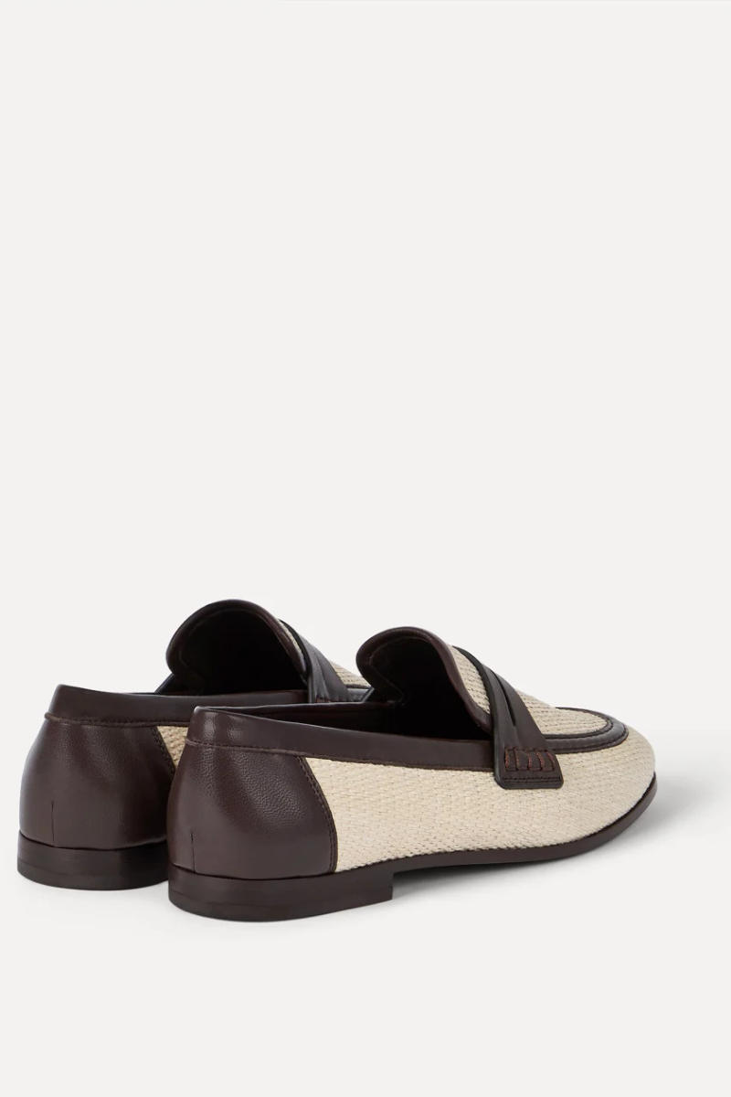 Techno Raffia Loafers-Brunello Cucinelli-Boyds Philadelphia