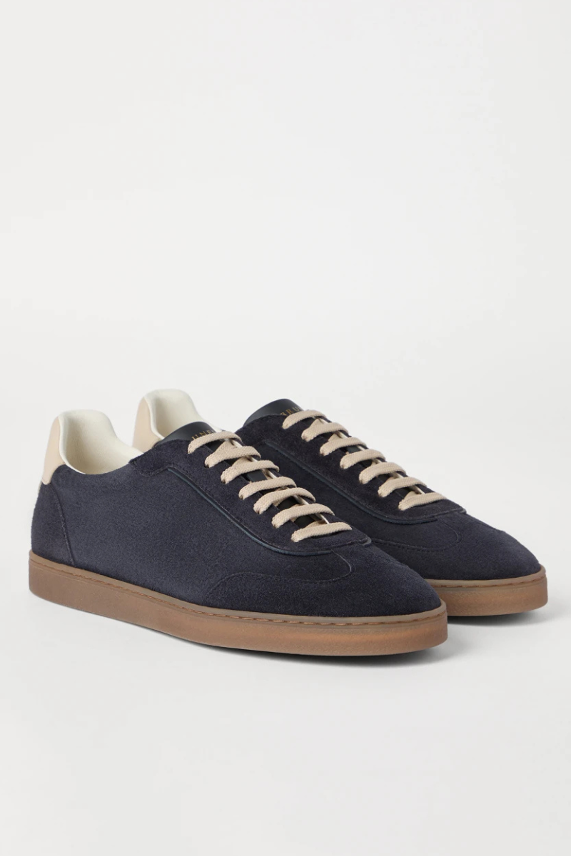 Washed Suede Sneakers-Brunello Cucinelli-Boyds Philadelphia