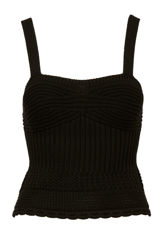 Scallop Edge Tank-Autumn Cashmere-Boyds Philadelphia