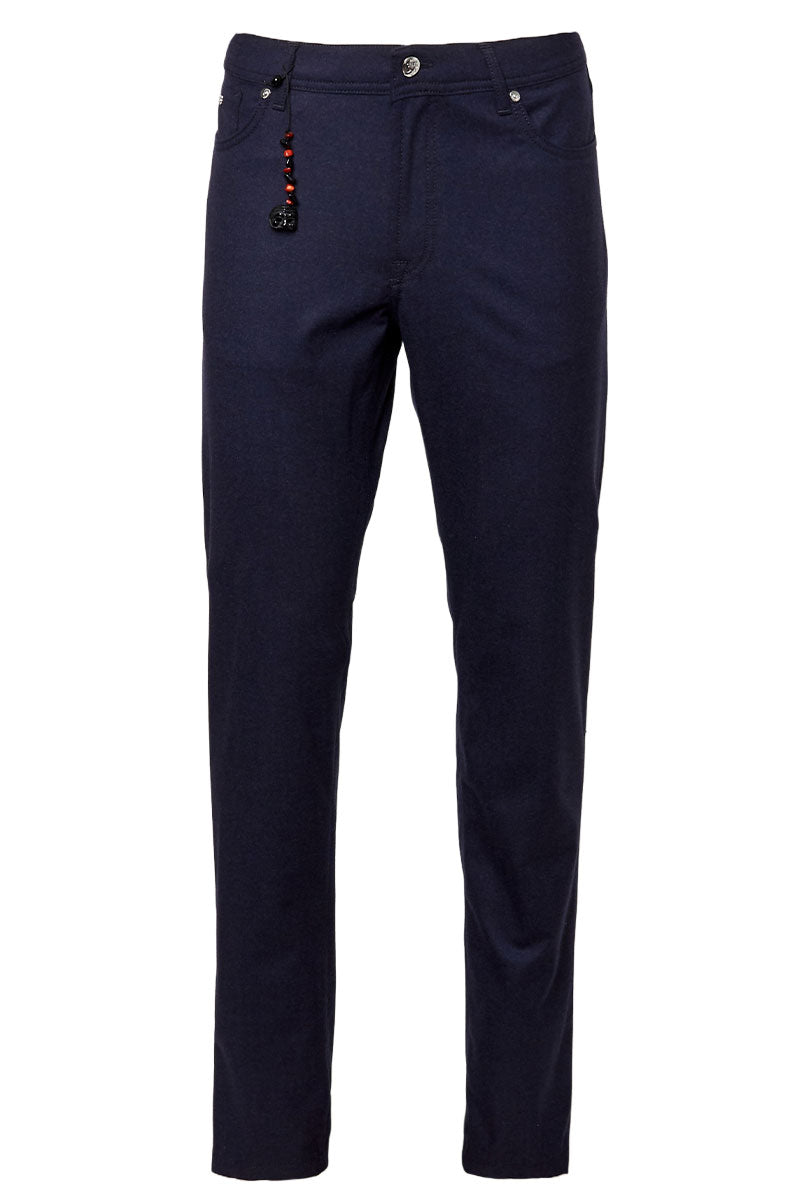 Heathered Blue Lux Flannel Pants-Marco Pescarolo-Boyds Philadelphia