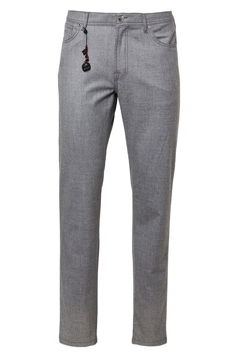 Pearl Grey Lux Flannel Pants-Marco Pescarolo-Boyds Philadelphia