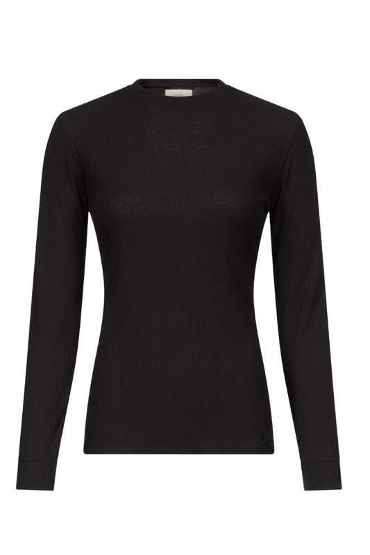 Ortiga Ribbed Jersey T-Shirt-Loulou de Saison-Boyds Philadelphia