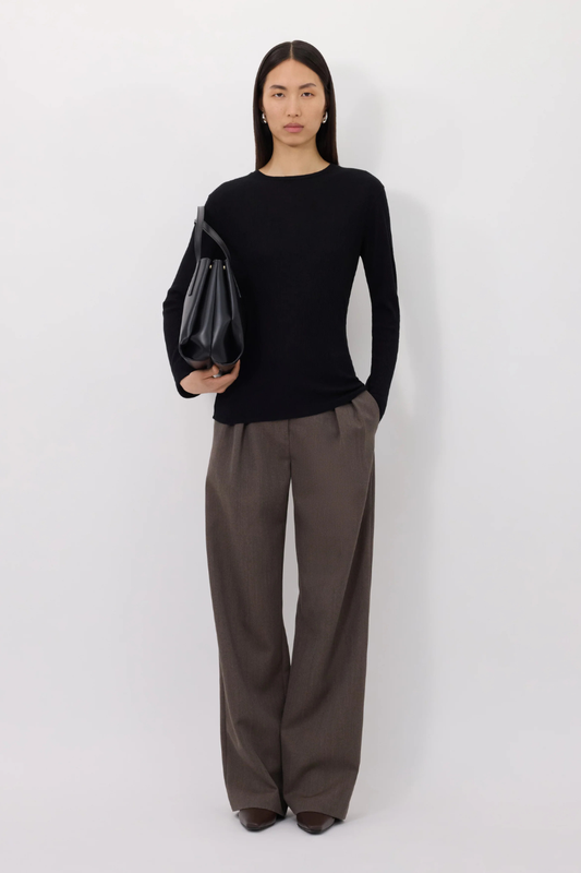 Ortiga Ribbed Jersey T-Shirt-Loulou de Saison-Boyds Philadelphia