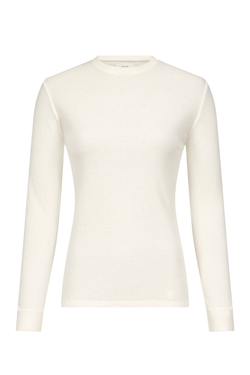Ortiga Ribbed Jersey T-Shirt-Loulou de Saison-Boyds Philadelphia