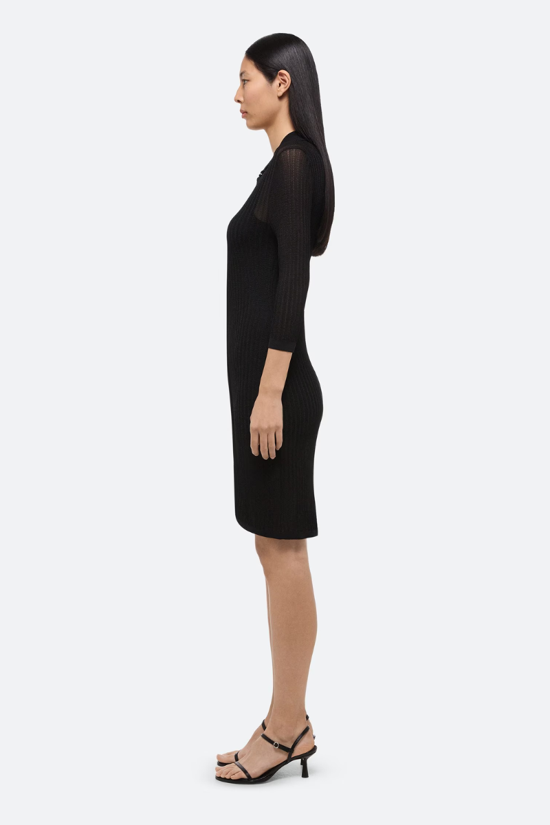 Pointelle Polo Dress-Helmut Lang-Boyds Philadelphia