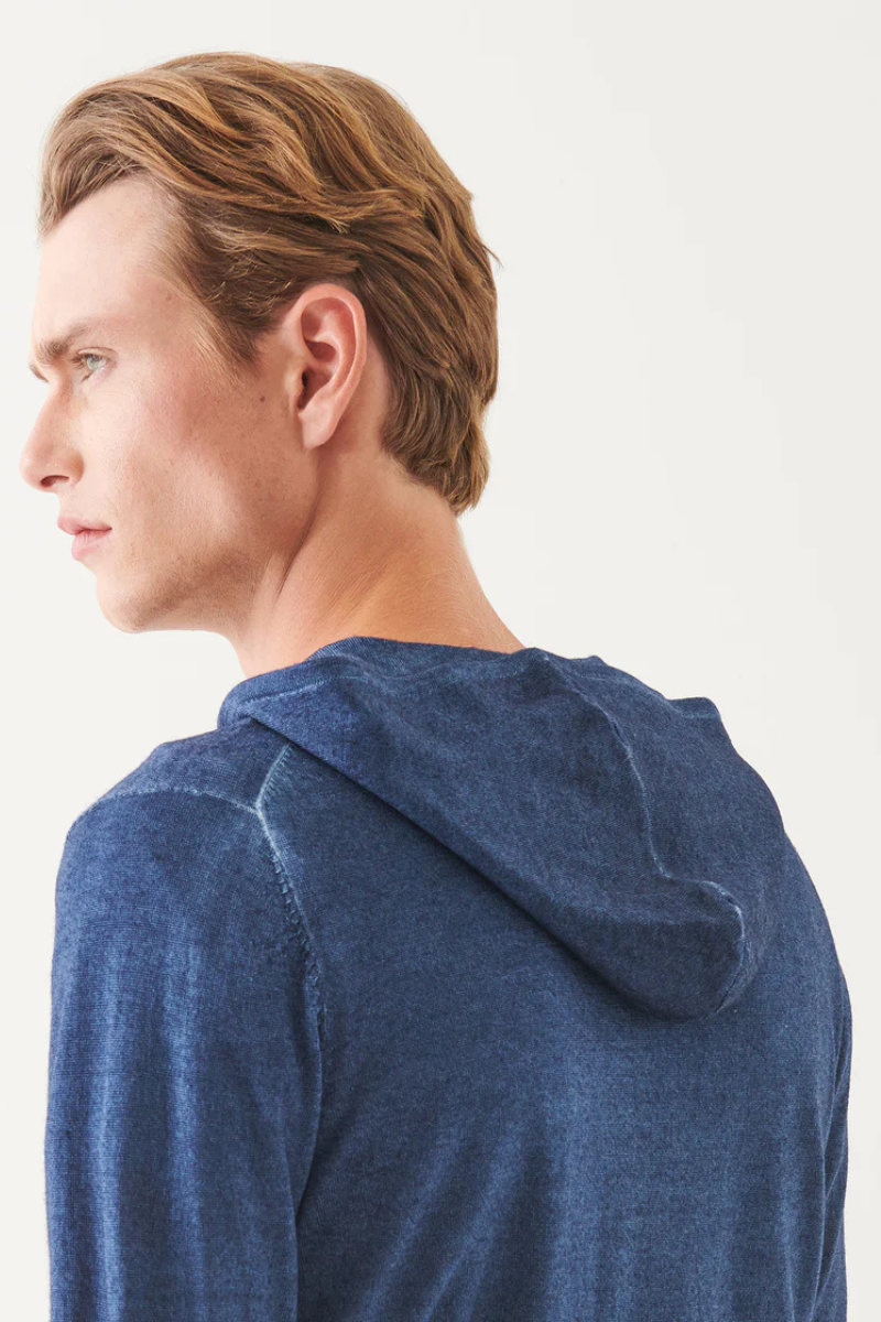 Vintage Wash Full Zip Hoodie-Patrick Assaraf-Boyds Philadelphia