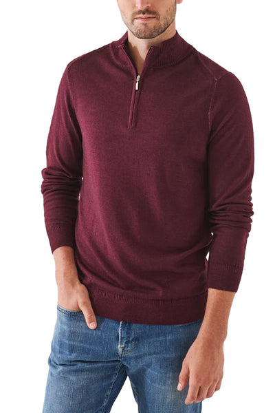 Cold Dye Quarter Zip-Patrick Assaraf-Boyds Philadelphia