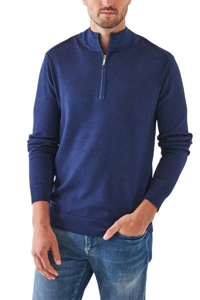 Cold Dye Quarter Zip-Patrick Assaraf-Boyds Philadelphia