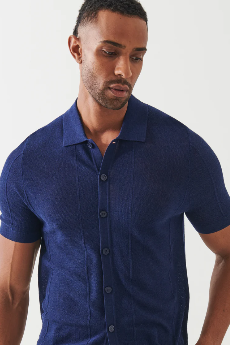 Knit Button Up-Patrick Assaraf-Boyds Philadelphia