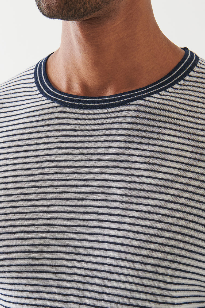 Stripe Crewneck-Patrick Assaraf-Boyds Philadelphia