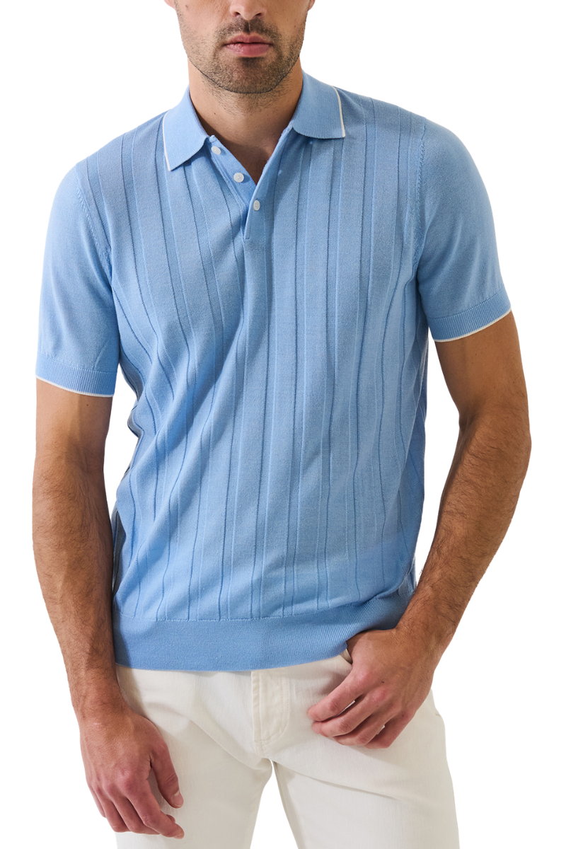 Drop Needle Tipped Polo-Patrick Assaraf-Boyds Philadelphia