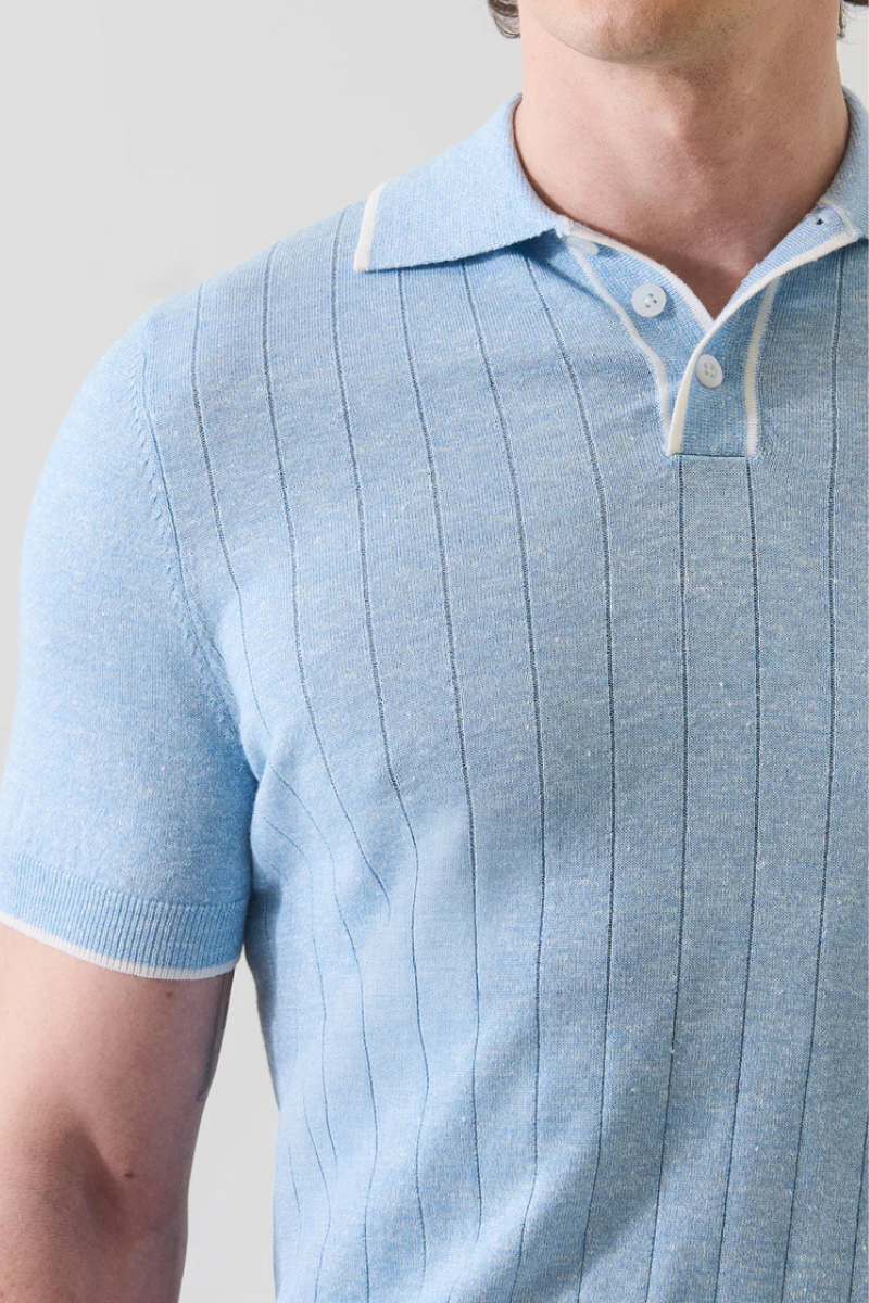 Drop Needle Polo-Patrick Assaraf-Boyds Philadelphia