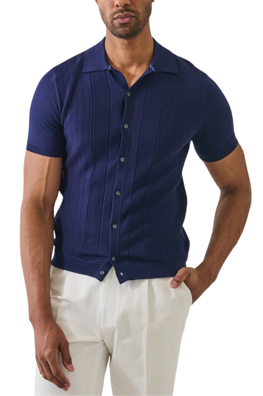 Textured Knit Shirt-Patrick Assaraf-Boyds Philadelphia