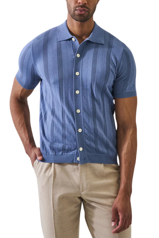 Textured Knit Shirt-Patrick Assaraf-Boyds Philadelphia