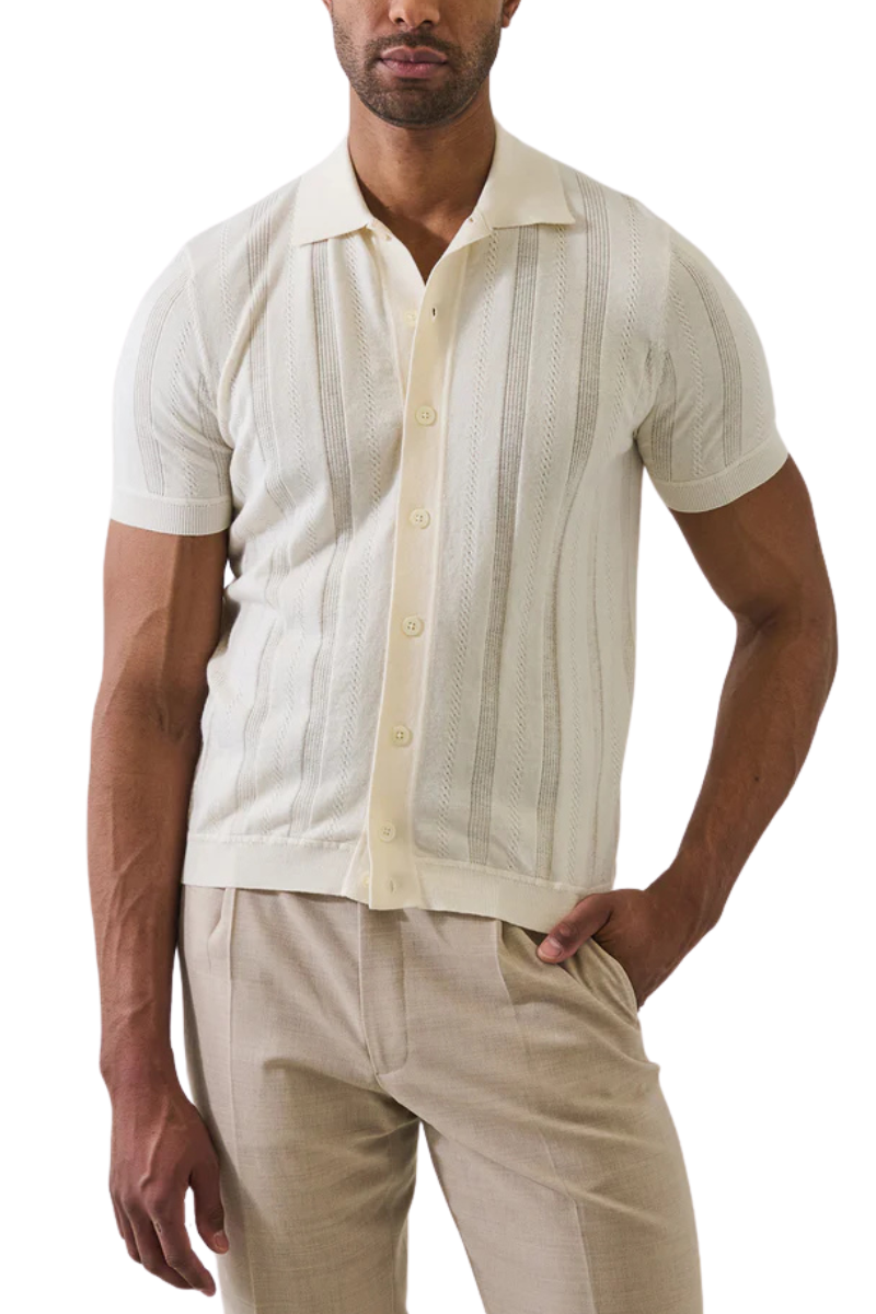 Textured Knit Shirt-Patrick Assaraf-Boyds Philadelphia