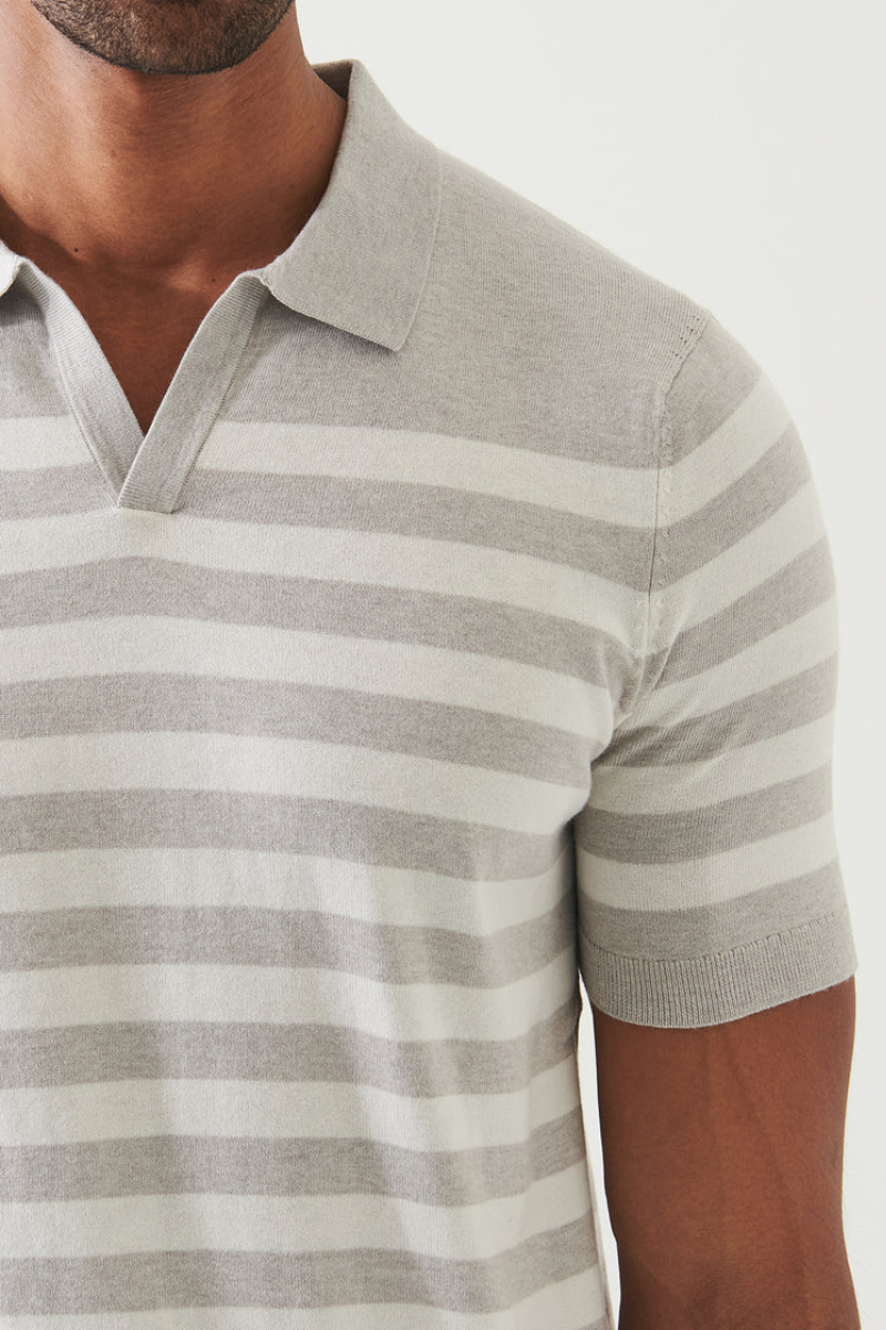 Striped Open Polo-Patrick Assaraf-Boyds Philadelphia