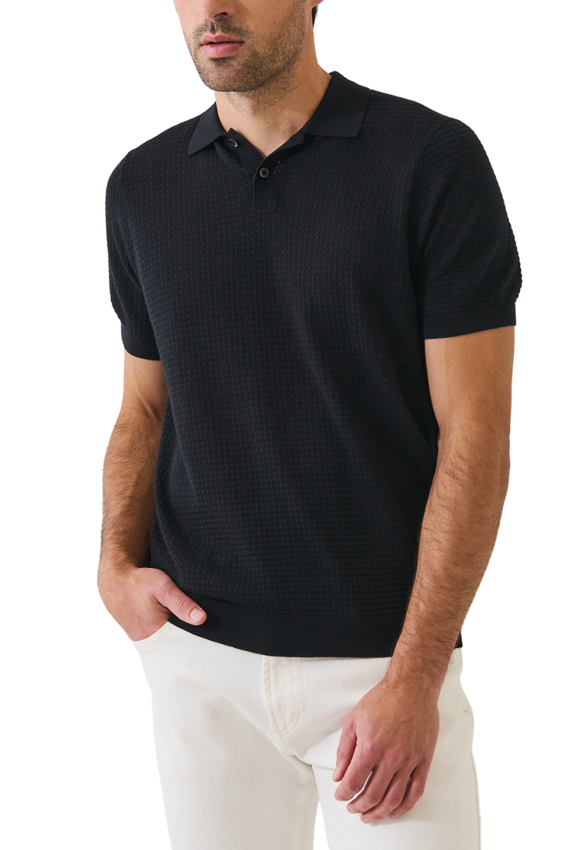 Honeycomb Stitch Polo-Patrick Assaraf-Boyds Philadelphia