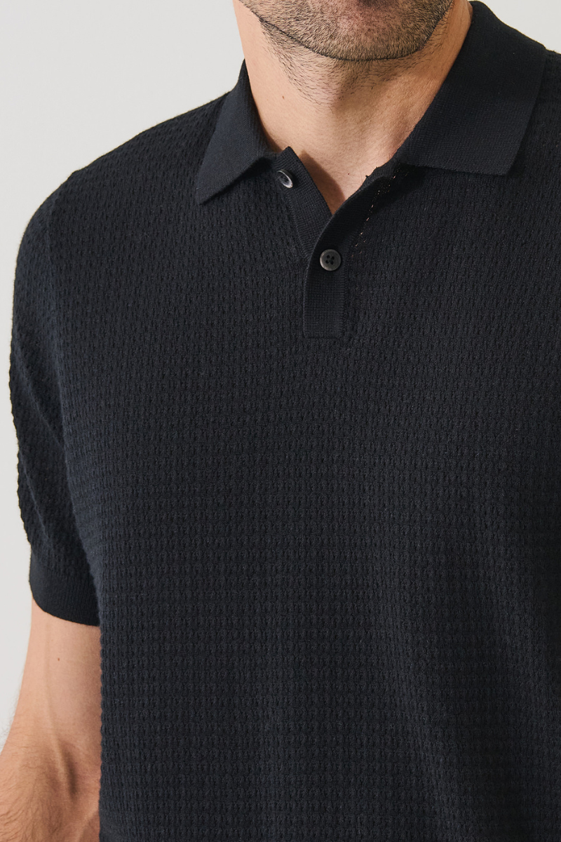 Honeycomb Stitch Polo-Patrick Assaraf-Boyds Philadelphia