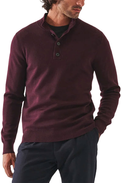 Double-Face Button Mock Neck-Patrick Assaraf-Boyds Philadelphia