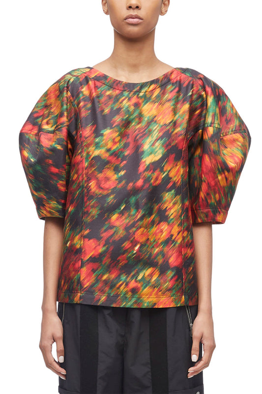 Flowers In Motion Cotton Canvas Top-3.1 Phillip Lim-Boyds Philadelphia