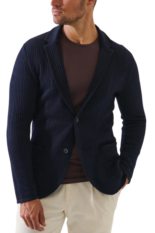 Chain Stitch Knit Blazer-Patrick Assaraf-Boyds Philadelphia