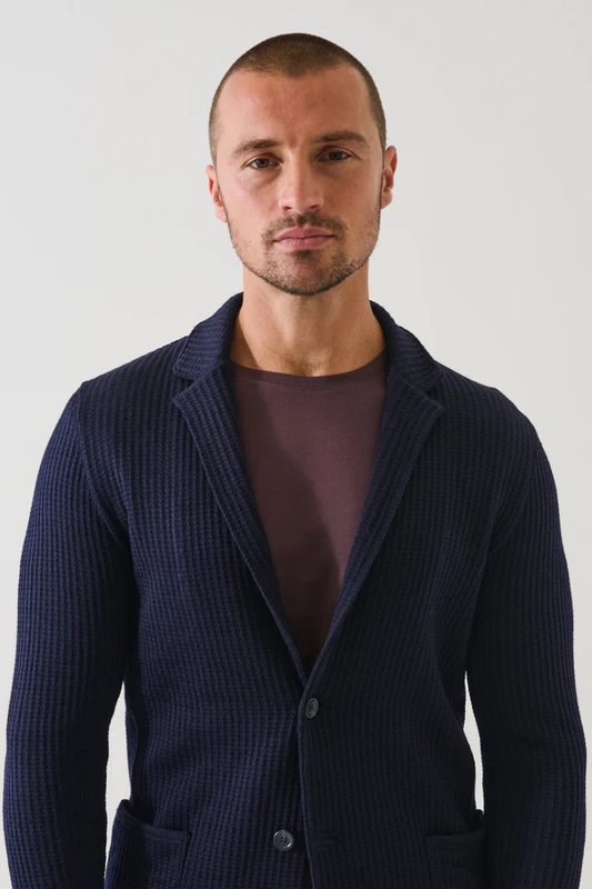 Chain Stitch Knit Blazer-Patrick Assaraf-Boyds Philadelphia