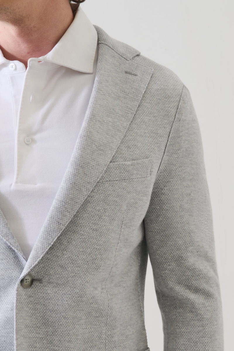 Textured Raw Edge Blazer-Patrick Assaraf-Boyds Philadelphia