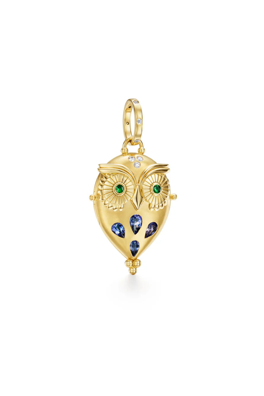 Tanzanite Night Owl Locket-Temple St. Clair-Boyds Philadelphia