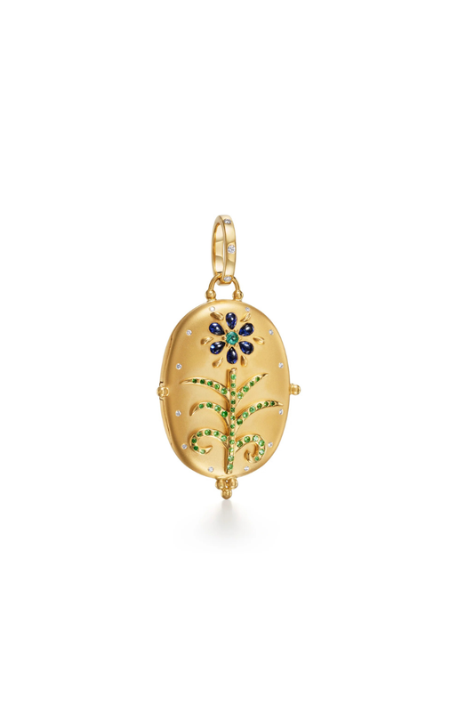 Blue Sapphire Primavera Locket-Temple St. Clair-Boyds Philadelphia