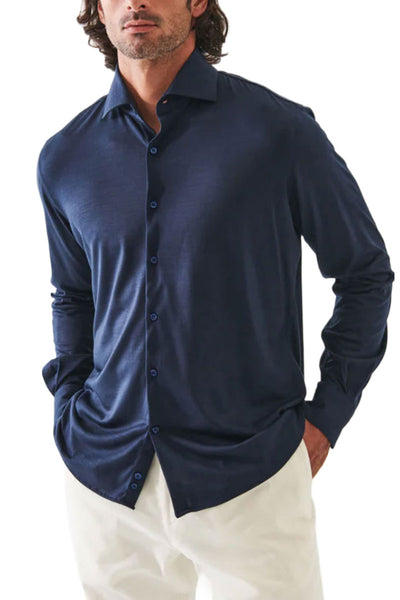 Reda Active Wool Knit Shirt-Patrick Assaraf-Boyds Philadelphia